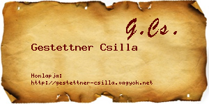 Gestettner Csilla névjegykártya